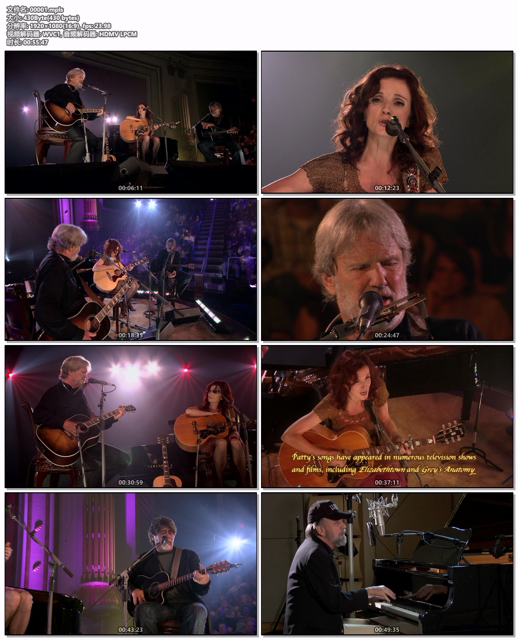 图片[6]-Kris Kristofferson, Patty Griffin & Randy Owen of Alabama – Legends & Lyrics Vol.1 2009 Blu-ray 1080p VC-1 LPCM 5.1 [BDMV 33.7GB]-蓝光演唱会资源网