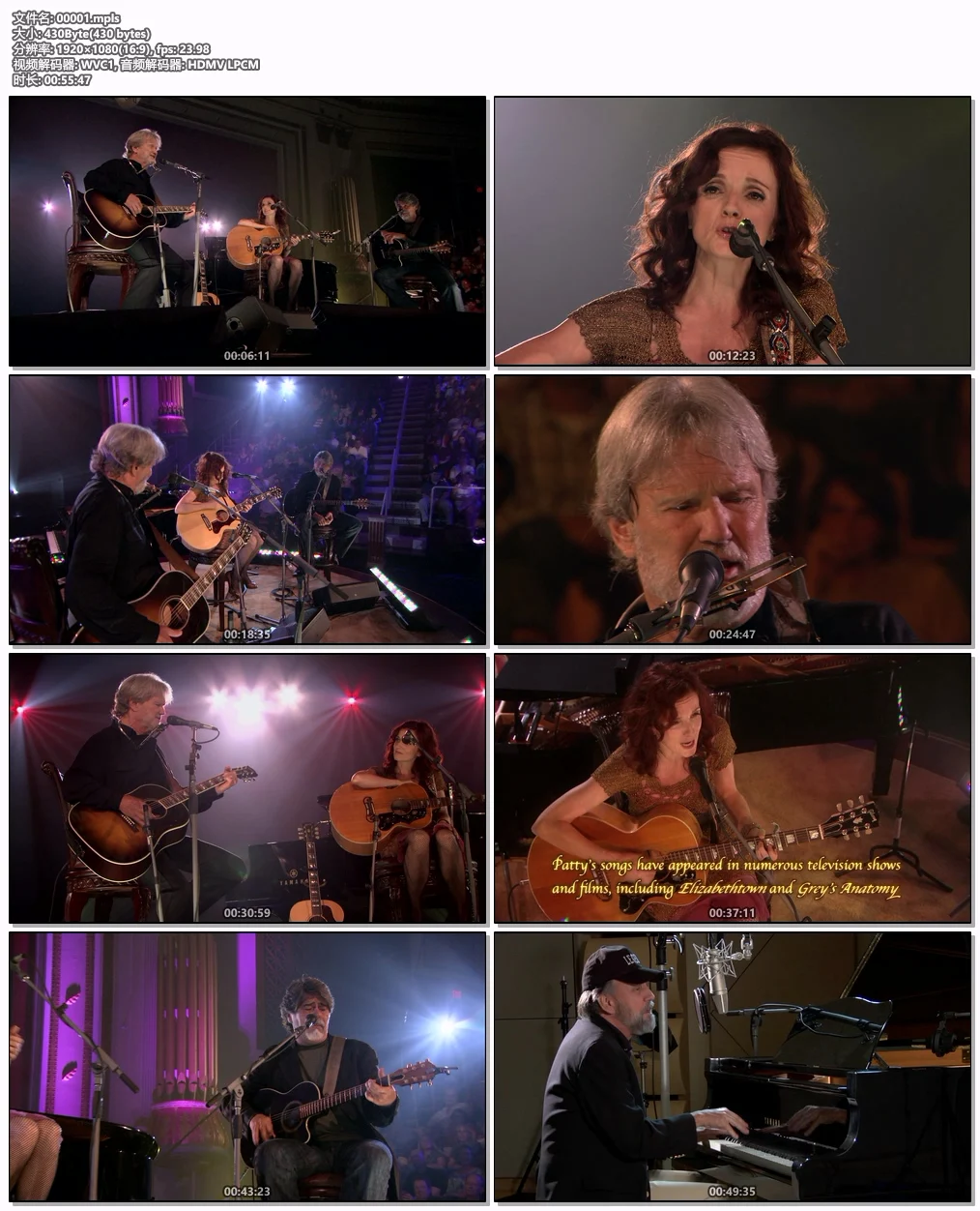 图片[6]-Kris Kristofferson, Patty Griffin & Randy Owen of Alabama – Legends & Lyrics Vol.1 2009 Blu-ray 1080p VC-1 LPCM 5.1 [BDMV 33.7GB]-蓝光演唱会资源网