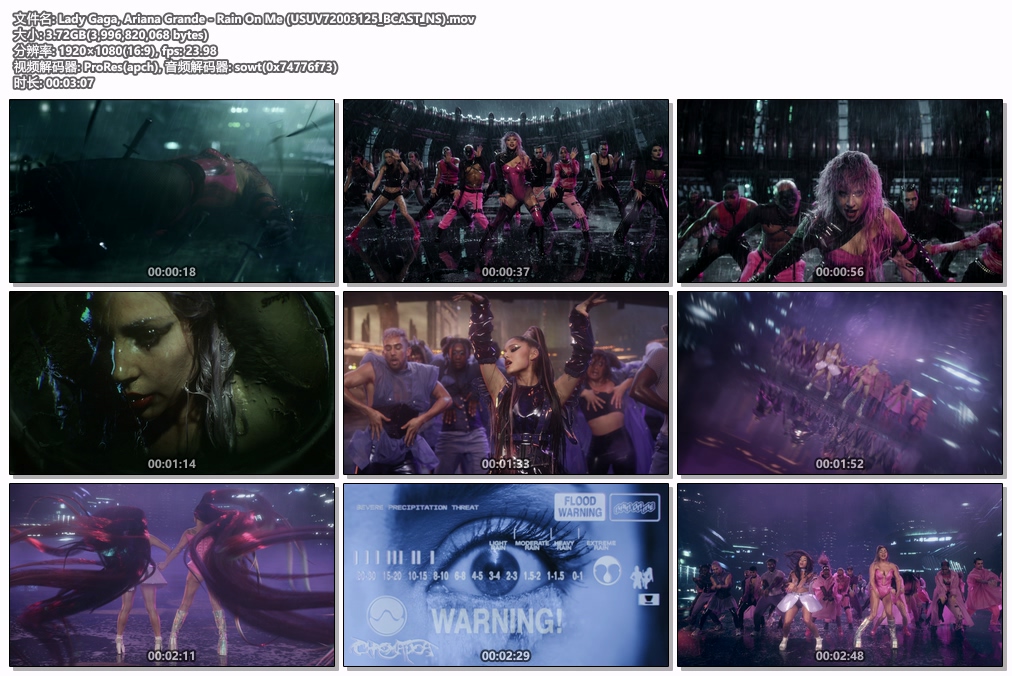 图片[2]-Lady Gaga, Ariana Grande – Rain On Me 1080P [ProRes MOV 3.72GB]-蓝光演唱会资源网