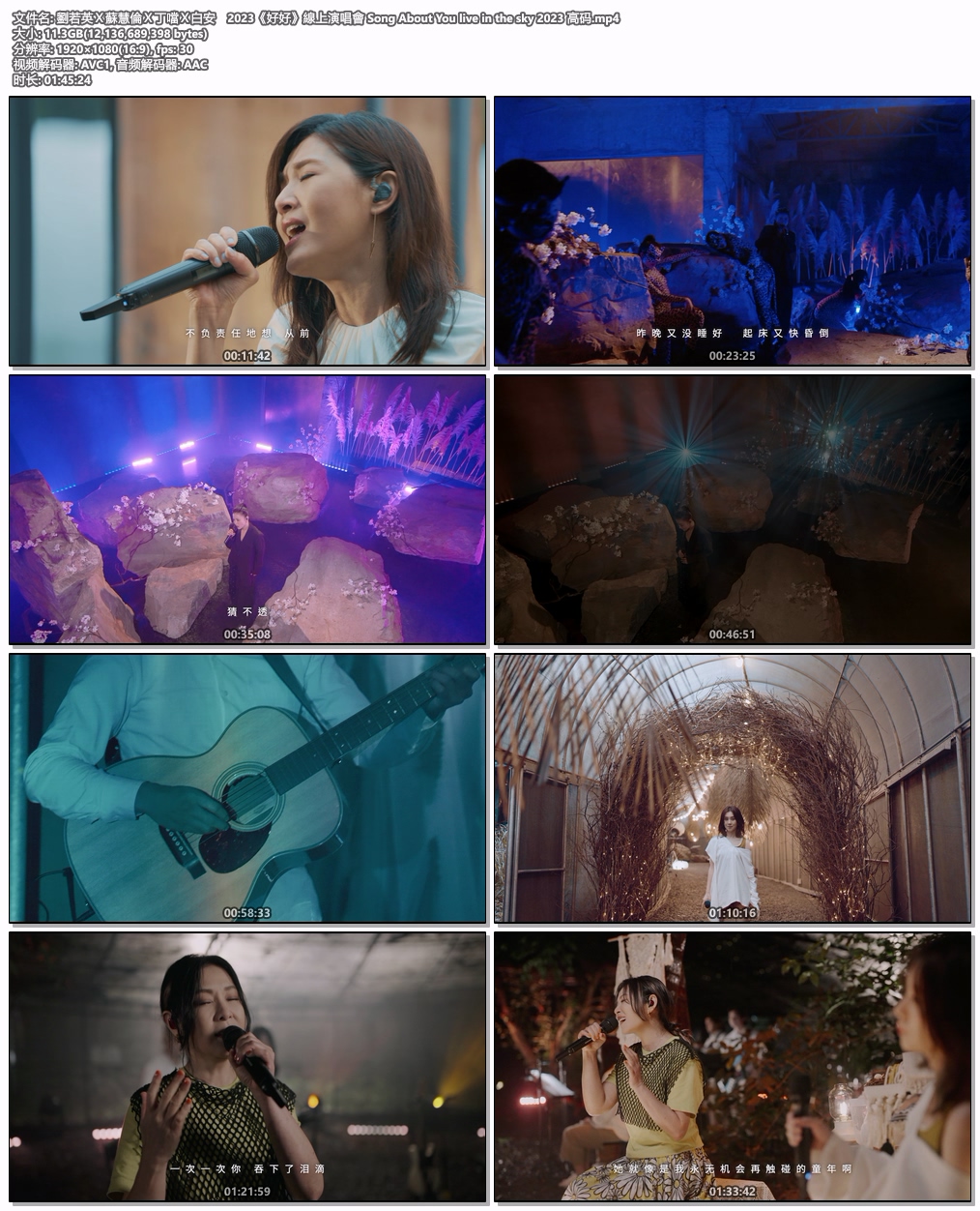 图片[6]-刘若英&苏慧伦丁当白安 [好好] 线上演唱会 [WEB-DL MP4 11.3GB]-蓝光演唱会资源网