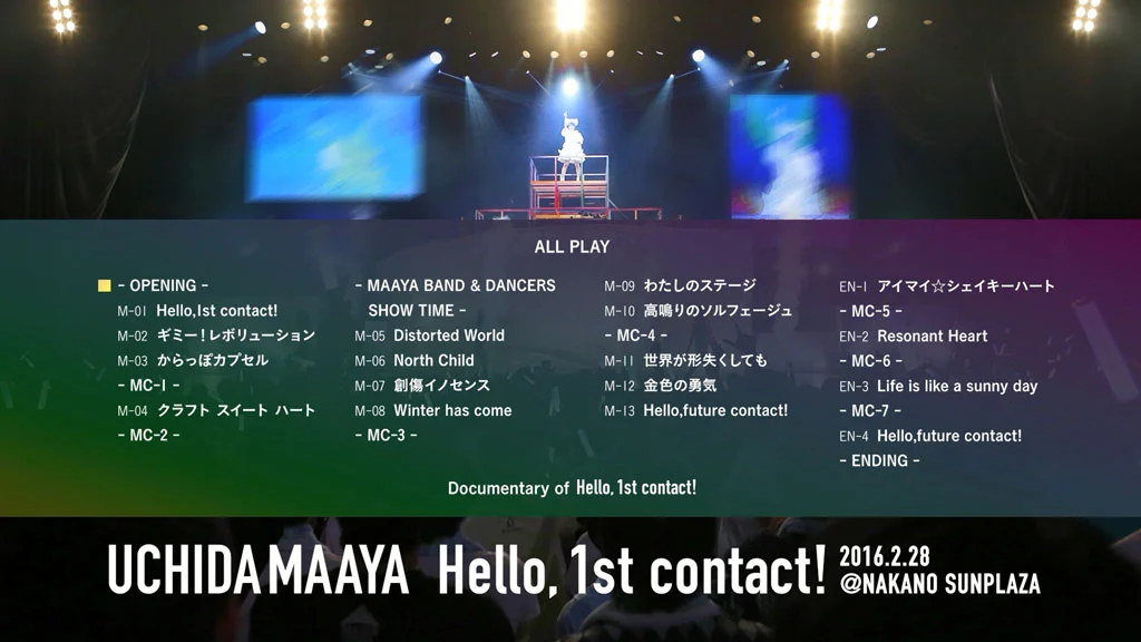 图片[2]-内田真礼 Maaya Uchida – UCHIDA MAAYA 1st LIVE \”Hello, 1st contact!\” 2016 [BDMV 33GB]-蓝光演唱会资源网