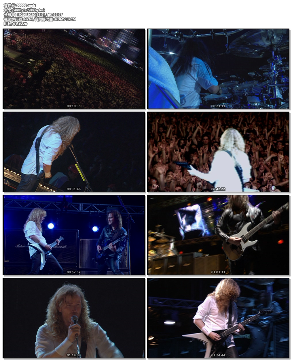 图片[5]-Megadeth:That One Night Live in Buenos Aires 2005 Blu-ray AVC 1080i DTS-HD MA 5.1《BDMV 17.1G》-蓝光演唱会资源网
