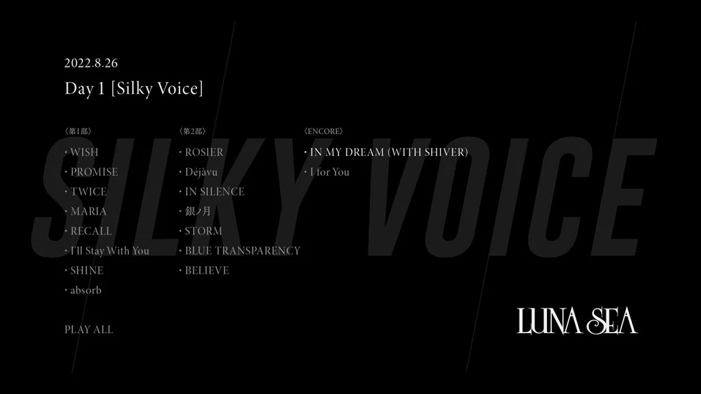 图片[2]-LUNA SEA – 復活祭 -A NEW VOICE- 日本武道館 2022.8.26,27 [2023] [BDMV 2BD 64.4GB]-蓝光演唱会资源网
