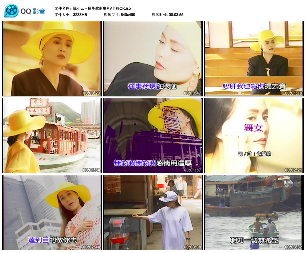 陈小云 – 精华歌曲集MV卡拉OK [LD转] [KTV] [DVD ISO 3.16G]-蓝光演唱会资源网