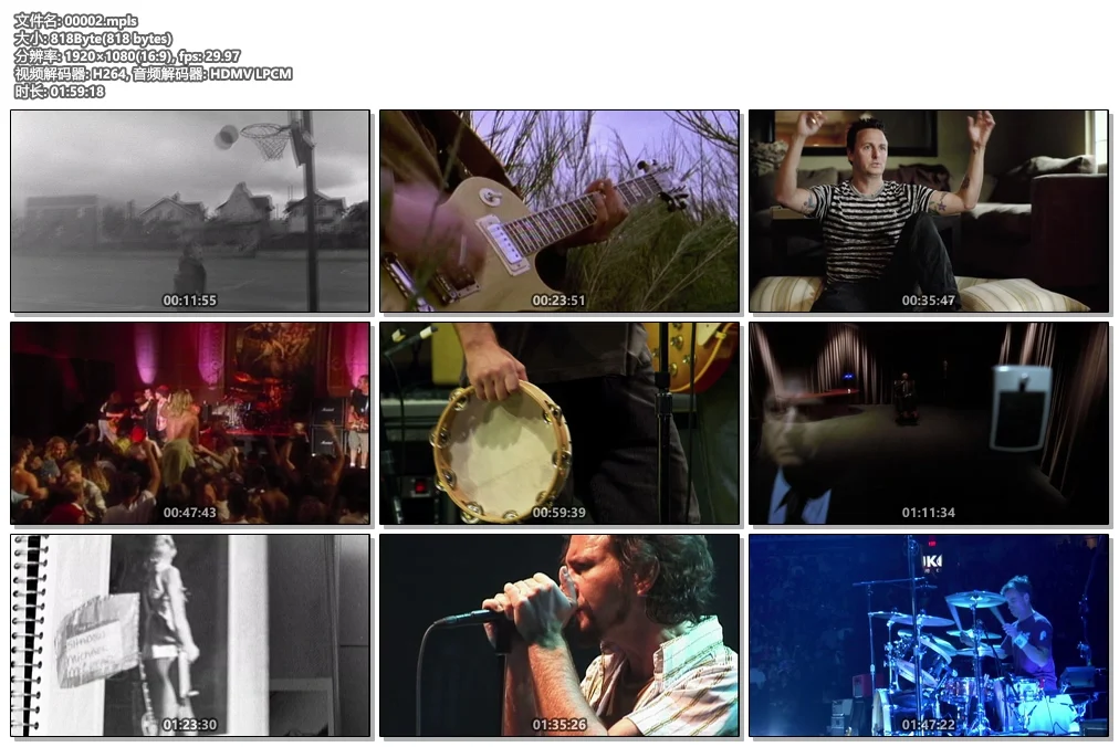 图片[3]-珍珠果酱二十年 Pearl Jam – Twenty 2011《BDMV 3BD 107G》-蓝光演唱会资源网