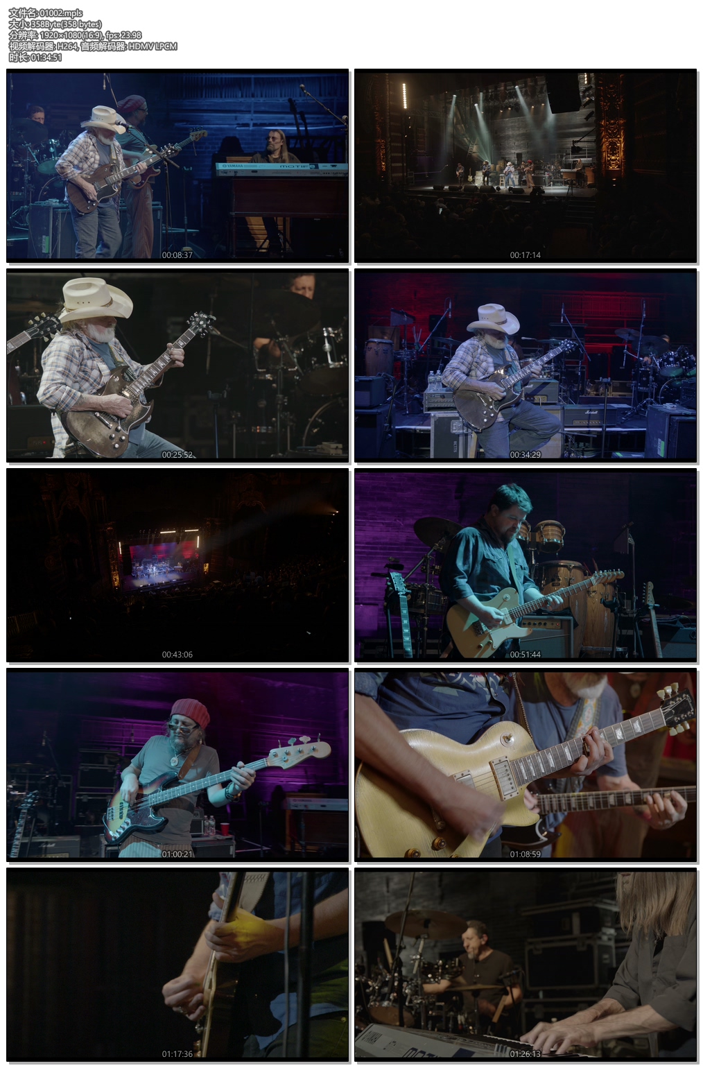 图片[6]-The Dickey Betts Band Ramblin\’ Man Live at the St George Theatre 2019《BDMV 21.4G》-蓝光演唱会资源网