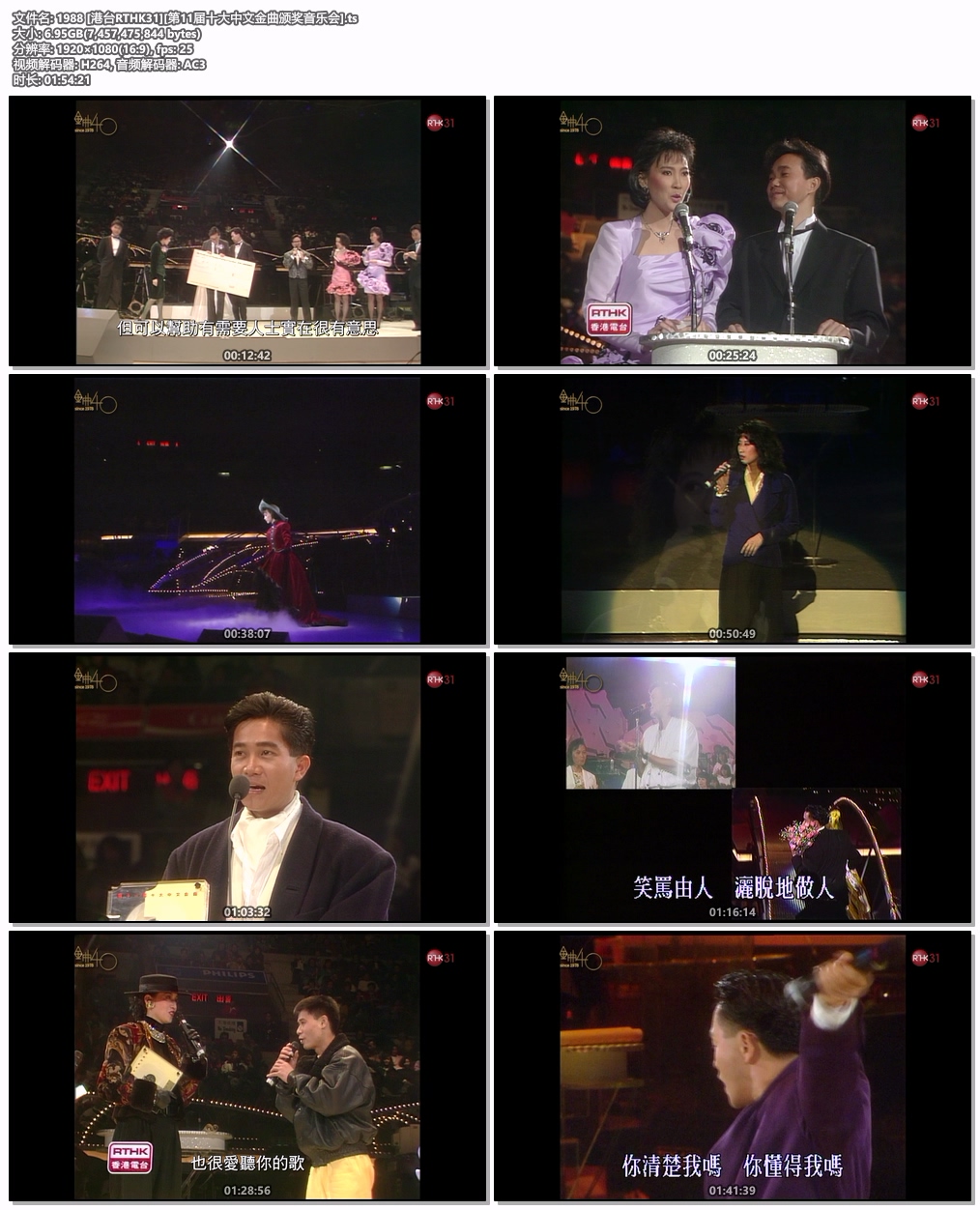 图片[5]-香港十大中文金曲颁奖音乐会 第11届 1988 [RTHK31 HDTV TS 6.94GB]-蓝光演唱会资源网