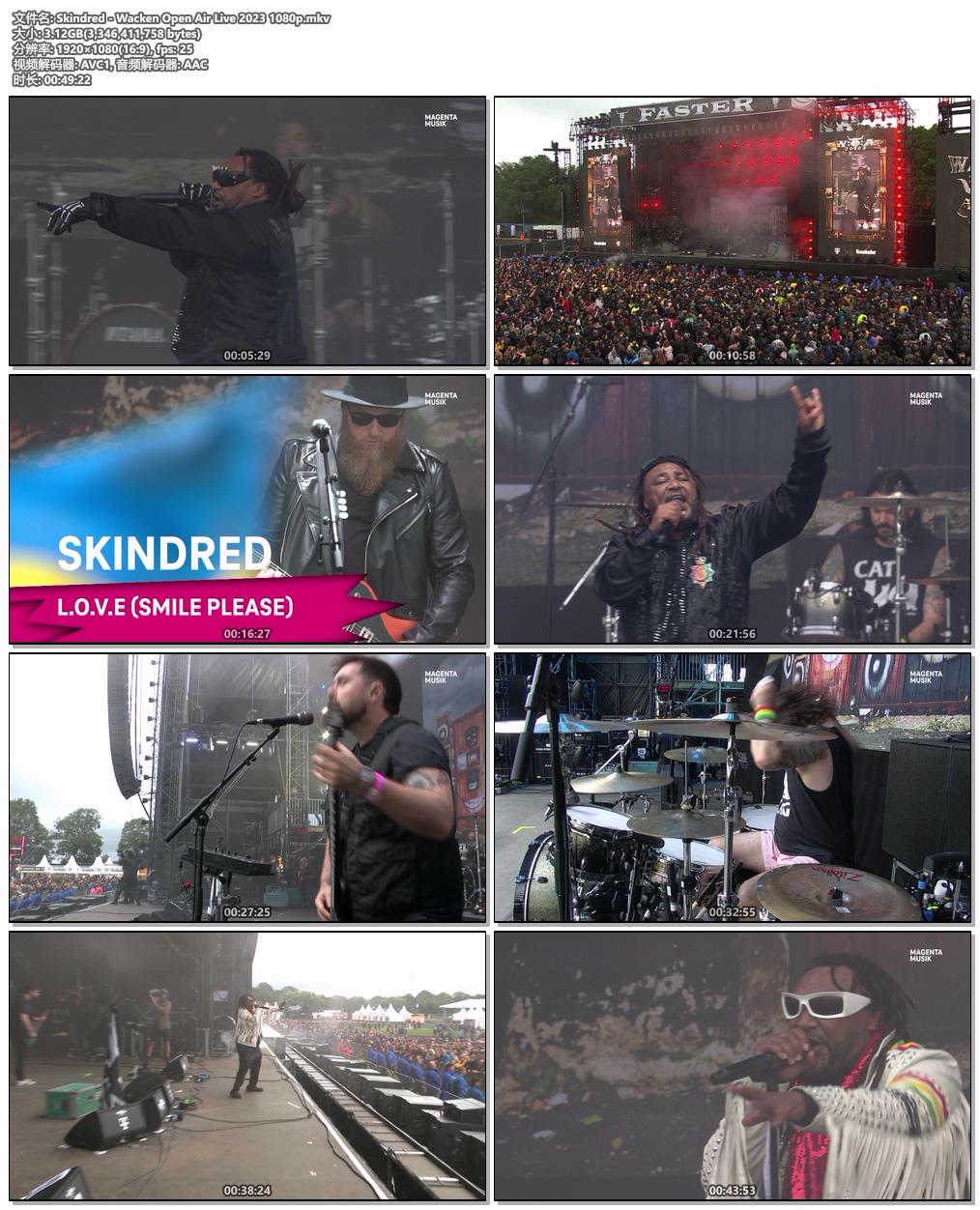 图片[4]-Skindred – Wacken Open Air Live 2023 HD 1080P [WEB-DL MKV 3.11GB]-蓝光演唱会资源网