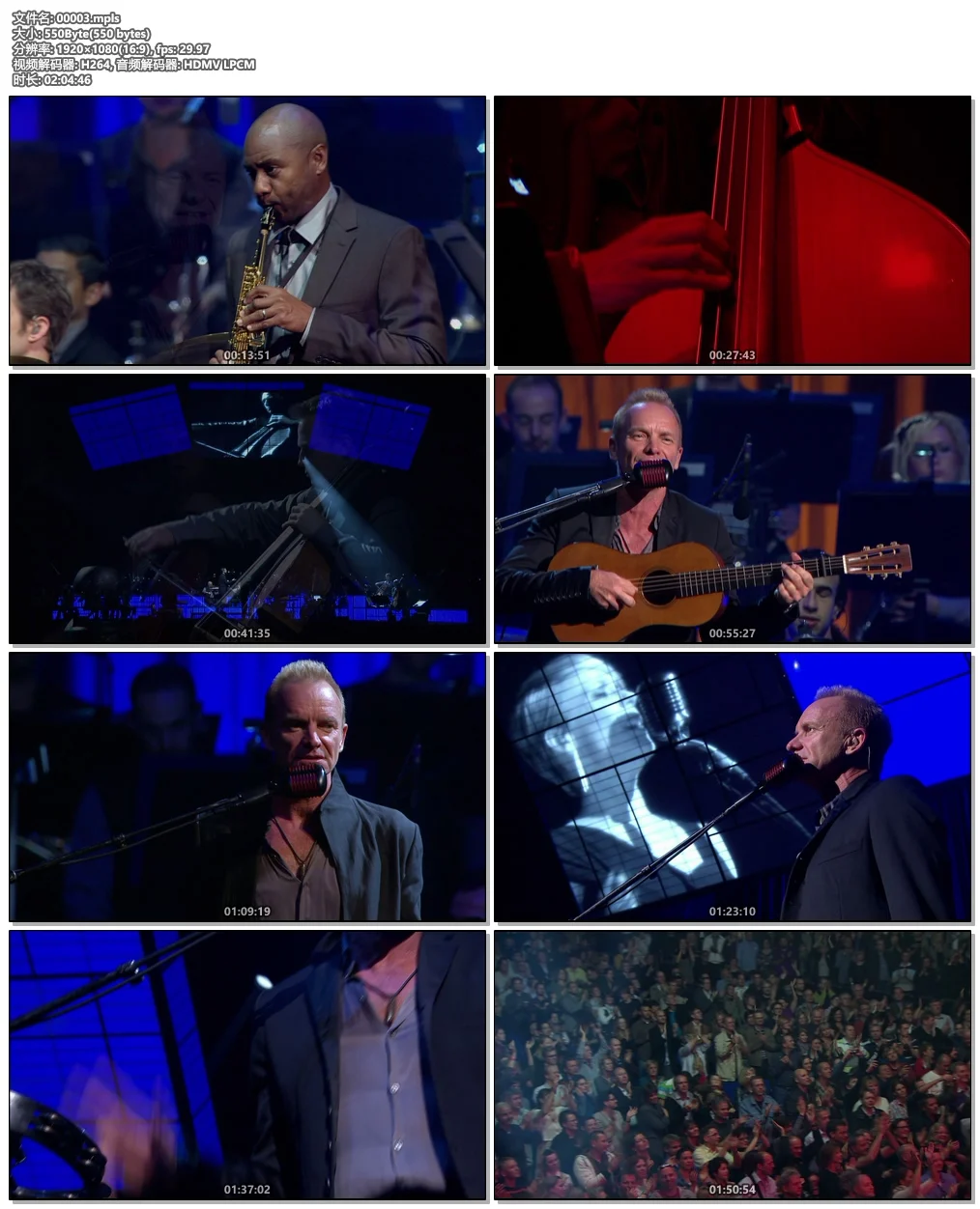 图片[5]-斯汀 柏林演唱会 Sting: Live in Berlin 2010《BDMV 37.4G》-蓝光演唱会资源网