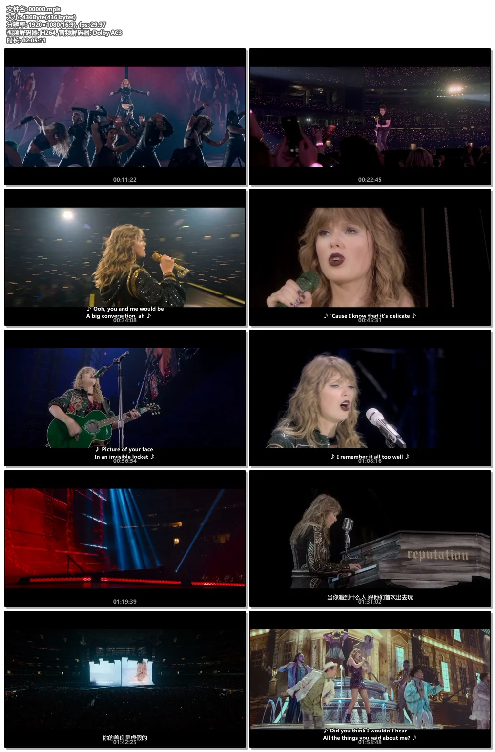 图片[6]-泰勒.斯威夫特 举世盛名 Taylor Swift Reputation 巡回演唱会《BDMV 14.2G》-蓝光演唱会资源网