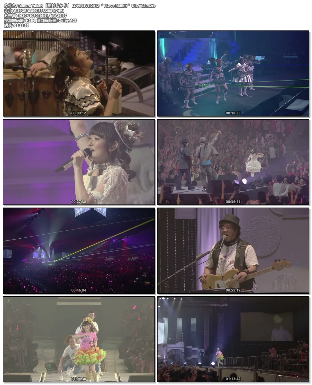 图片[4]-田村由香里 田村ゆかり Tamura Yukari – LOVE LIVE 2012 ＊I Love Rabbit＊《Remux M2TS 20.9G》-蓝光演唱会资源网