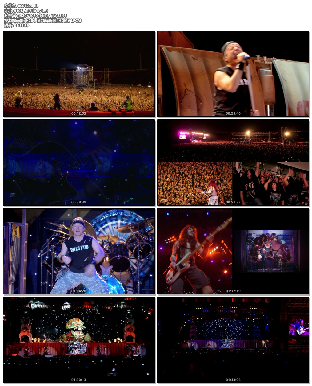 图片[6]-铁娘子乐队 Iron Maiden – En Vivo! 2012 1080p Blu-ray AVC DTS-HD MA 5.1《BDMV 46.1G》-蓝光演唱会资源网
