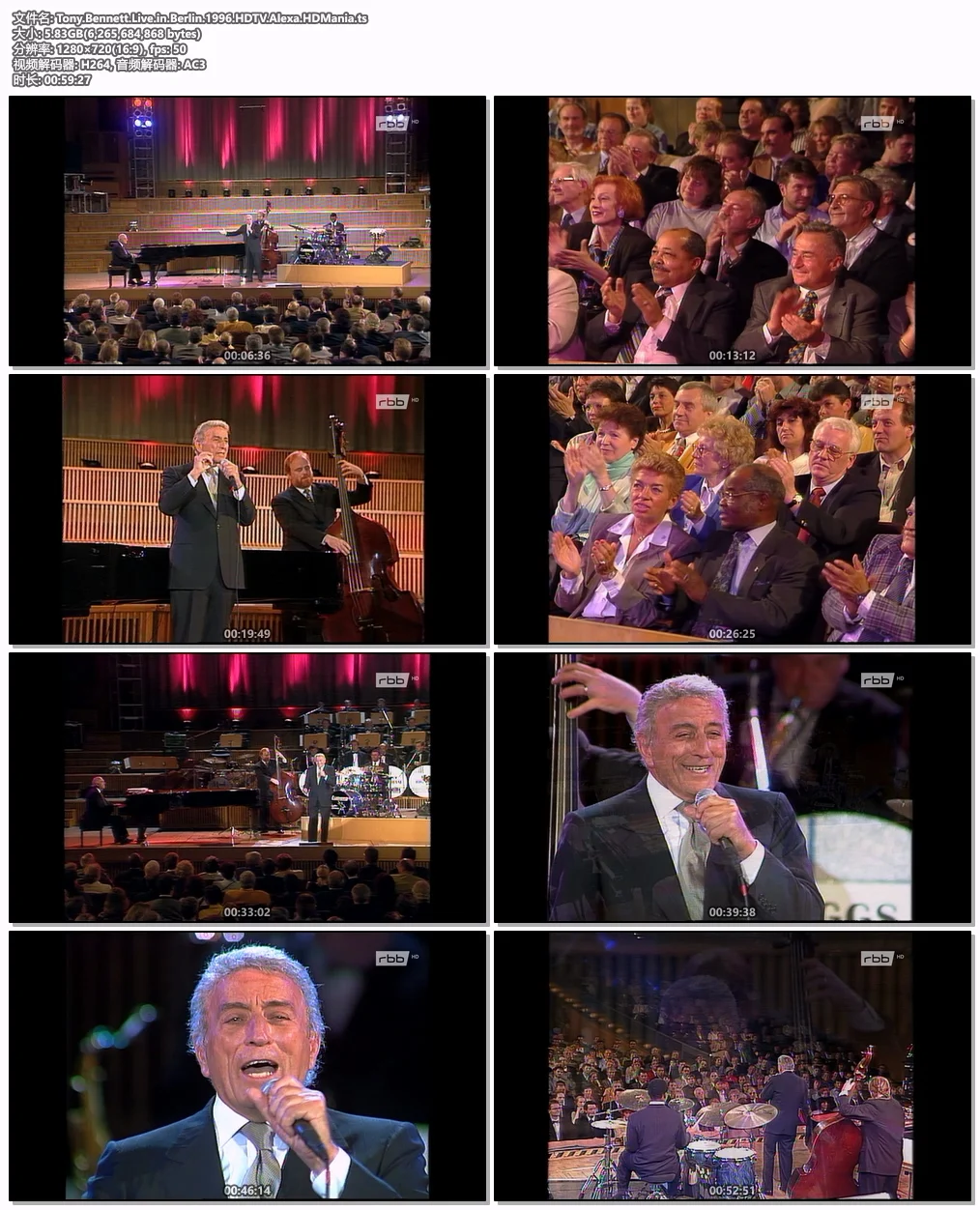 图片[4]-托尼·班奈特 Tony Bennett – Live in Berlin\’96 2023 720P [HDTV TS 5.83GB]-蓝光演唱会资源网