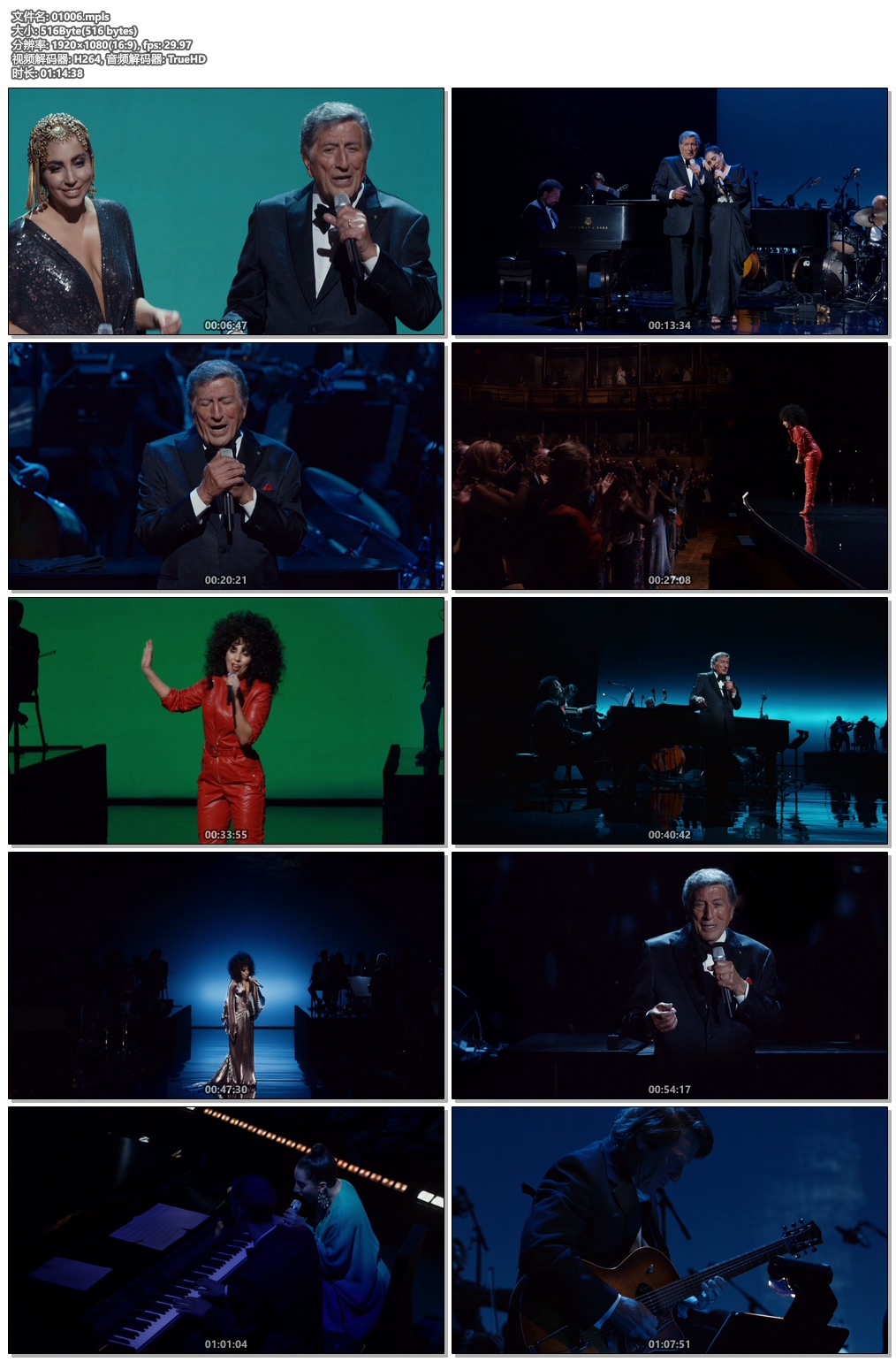 图片[4]-托尼·本内特 与 Lady Gaga 2014 现场演唱 Tony Bennett&Lady Gaga Cheek To Cheek Live 2014《ISO 22.1G》-蓝光演唱会资源网