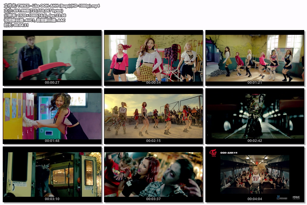 图片[2]-TWICE – Like OOH-AHH 1080P [Bugs MP4 691.9MB]-蓝光演唱会资源网