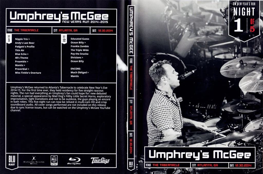 图片[2]-Umphrey\’s McGee TourGigs Collection – New Years Run 2014-2015 – The Tabernacle Atlanta GA December 30-31, 2014 – January 1-3, 2015《BDMV 5BD 105G》-蓝光演唱会资源网