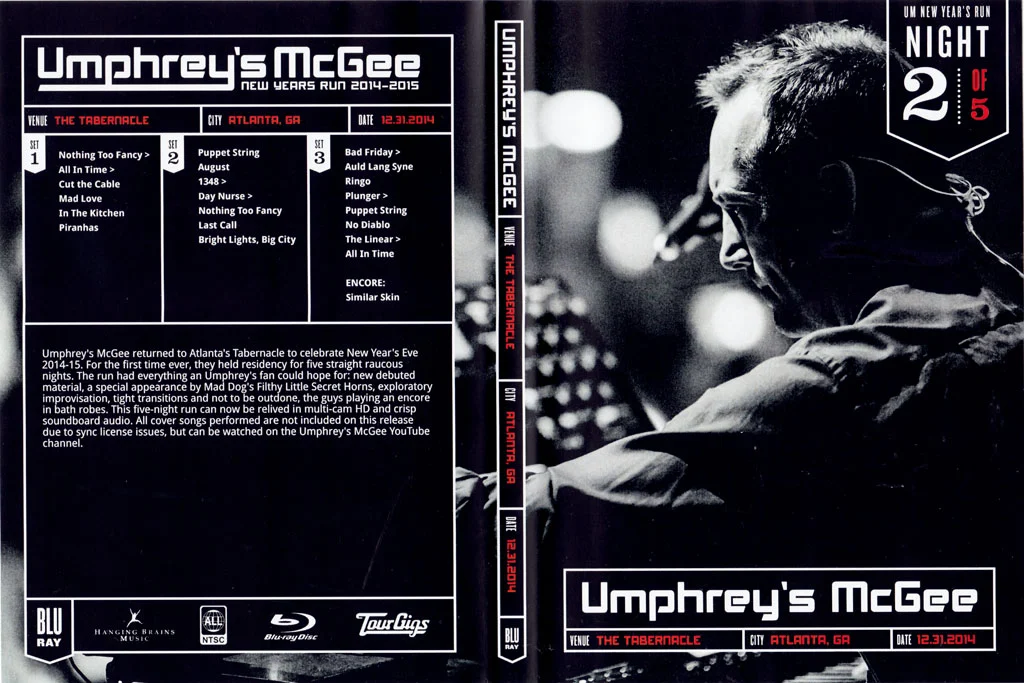 图片[3]-Umphrey\’s McGee TourGigs Collection – New Years Run 2014-2015 – The Tabernacle Atlanta GA December 30-31, 2014 – January 1-3, 2015《BDMV 5BD 105G》-蓝光演唱会资源网
