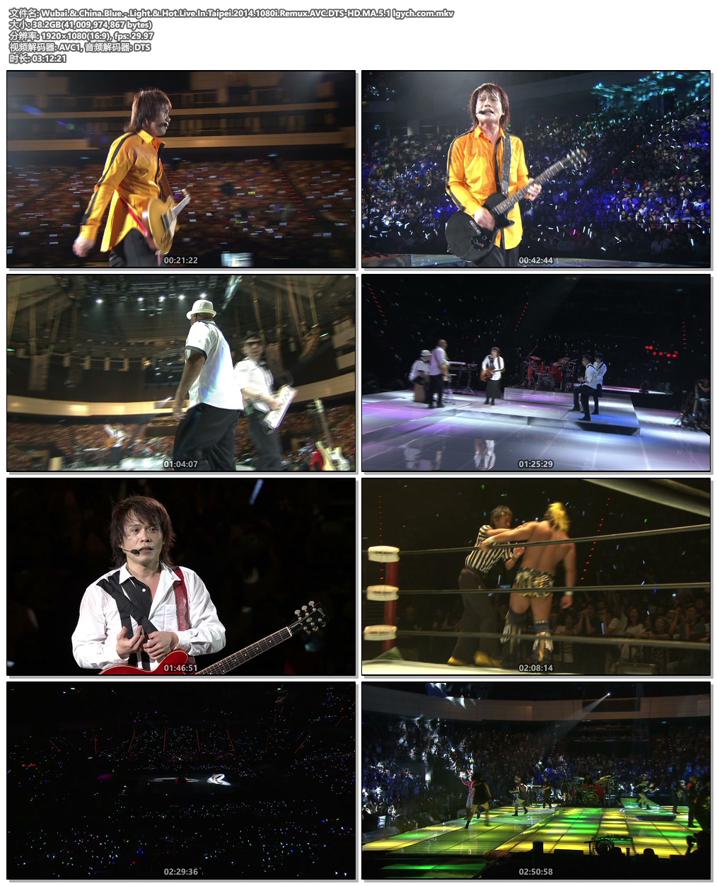 图片[6]-伍佰 光和热 无尽闪亮的世界台北演唱会 Wubai & China Blue – Light & Hot Live In Taipei 2014《Remux MKV 38.1G》-蓝光演唱会资源网