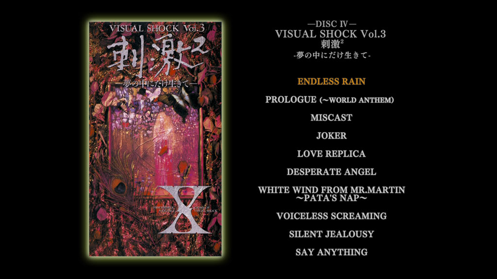 图片[2]-X VISUAL SHOCK Blu-ray BOX 1989-1992 DISC 4 VISUAL SHOCK Vol.3 刺激2 -夢の中にだけ生きて- (57min)  《ISO 16.89G》-蓝光演唱会资源网