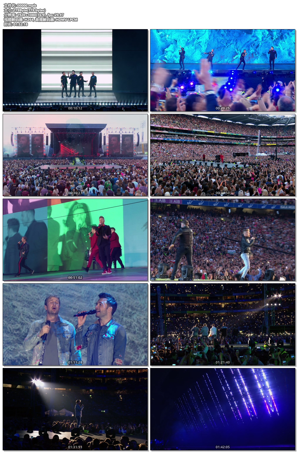 图片[5]-西城男孩2019爱尔兰演唱会现场实录  Westlife The Twenty Tour Live from Croke Park 2019《BDMV 36.4G》-蓝光演唱会资源网