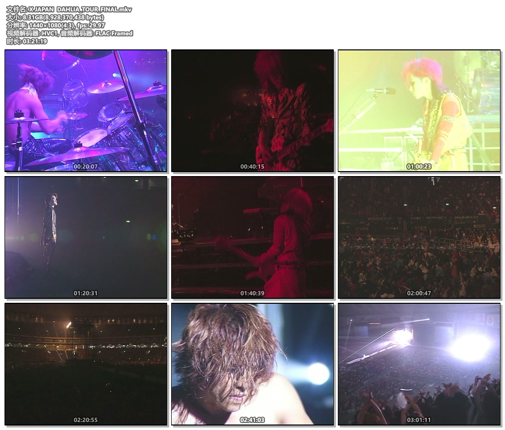 图片[4]-X JAPAN/BluRay/1080i/BOX/6场/压制《6BD/MKV/68.95GB》-蓝光演唱会资源网
