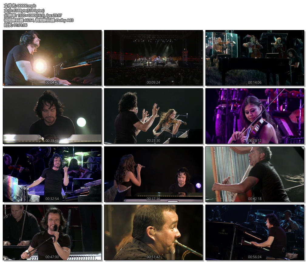 图片[5]-雅尼 埃及金字塔2016年演唱会Yanni 2016 he Dream Concert: Live from the Great Pyramids of Egypt [BDISO 6.46G]-蓝光演唱会资源网