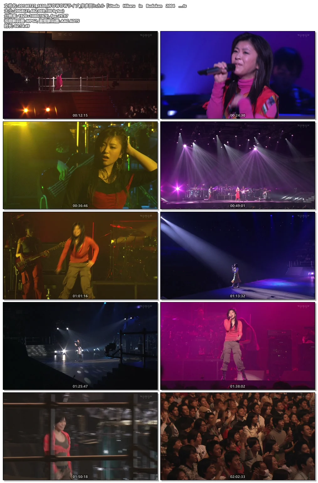 图片[5]-宇多田光 珍藏版 2004 日本武道馆演唱会 Utada Hikaru BudoKan 2004《HDTV TS 20G》-蓝光演唱会资源网