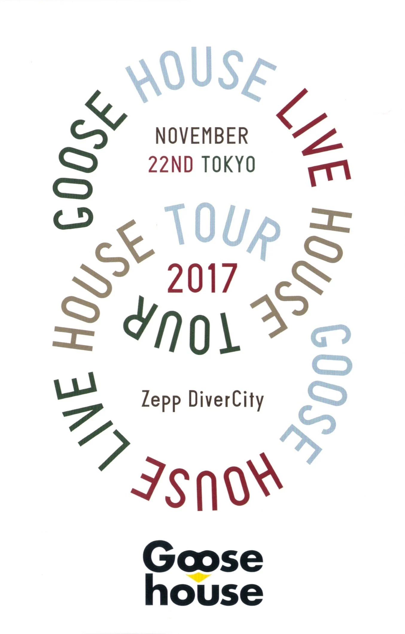 Goose house – Goose house Live House Tour 2017.11.22 Tokyo [2018] [BDMV 22GB]-蓝光演唱会资源网