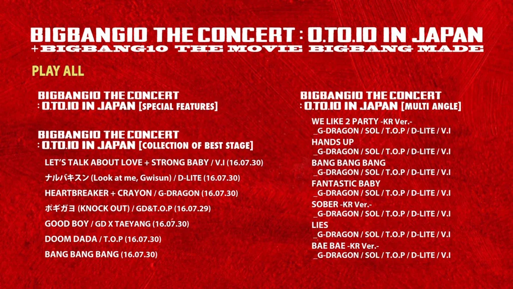 图片[3]-BIGBANG 10 THE CONCERT : 0.TO.10 IN JAPAN + BIGBANG 10 THE MOVIE BIGBANG MADE 2016 2CD+3BD [BDMV 3BD 116.7GB]-蓝光演唱会资源网