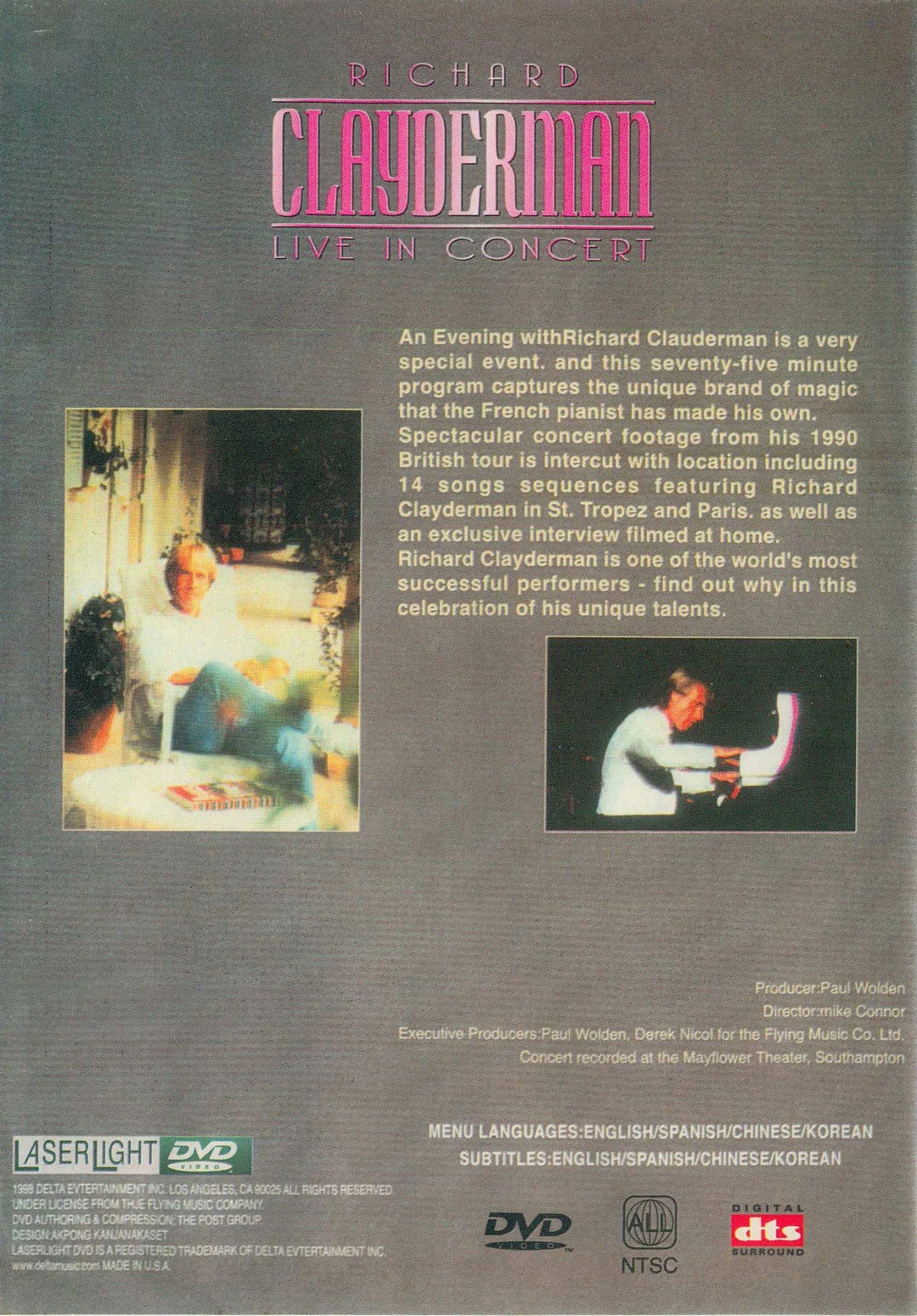 图片[2]-理查德·克莱德曼 音乐会 RICHARD CLAYDRMAN Live in Concert [DVD ISO 3.66GB]-蓝光演唱会资源网
