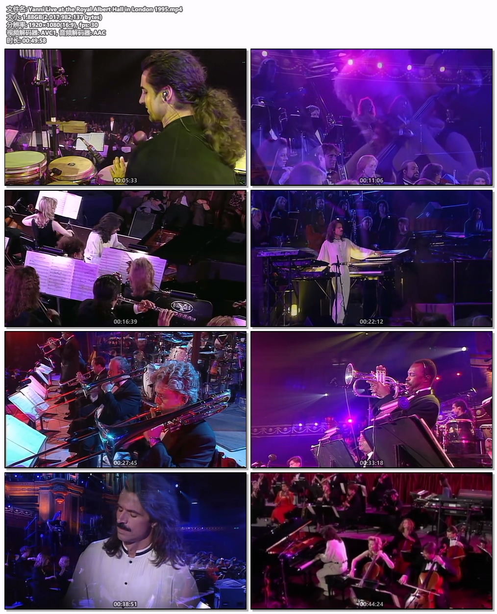 图片[5]-雅尼皇家阿尔伯特厅音乐会 Yanni Live At Royal Albert Hall 1995 [WEB-DL MP4 1.87GB]-蓝光演唱会资源网