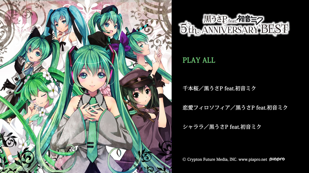 图片[2]-黒うさP feat. 初音ミク 5th Anniversary Best CD+BD 2013 [BDMV3.86GB]-蓝光演唱会资源网