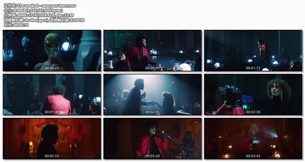 图片[2]-威肯 The weeknd – save your tears 1716*4096 4K [ProRes MOV 8.89GB]-蓝光演唱会资源网