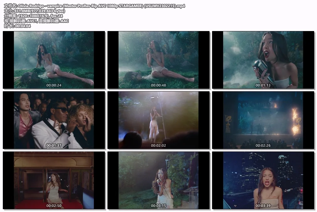 图片[2]-Olivia Rodrigo – vampire 1080P [Master MP4 913MB]-蓝光演唱会资源网