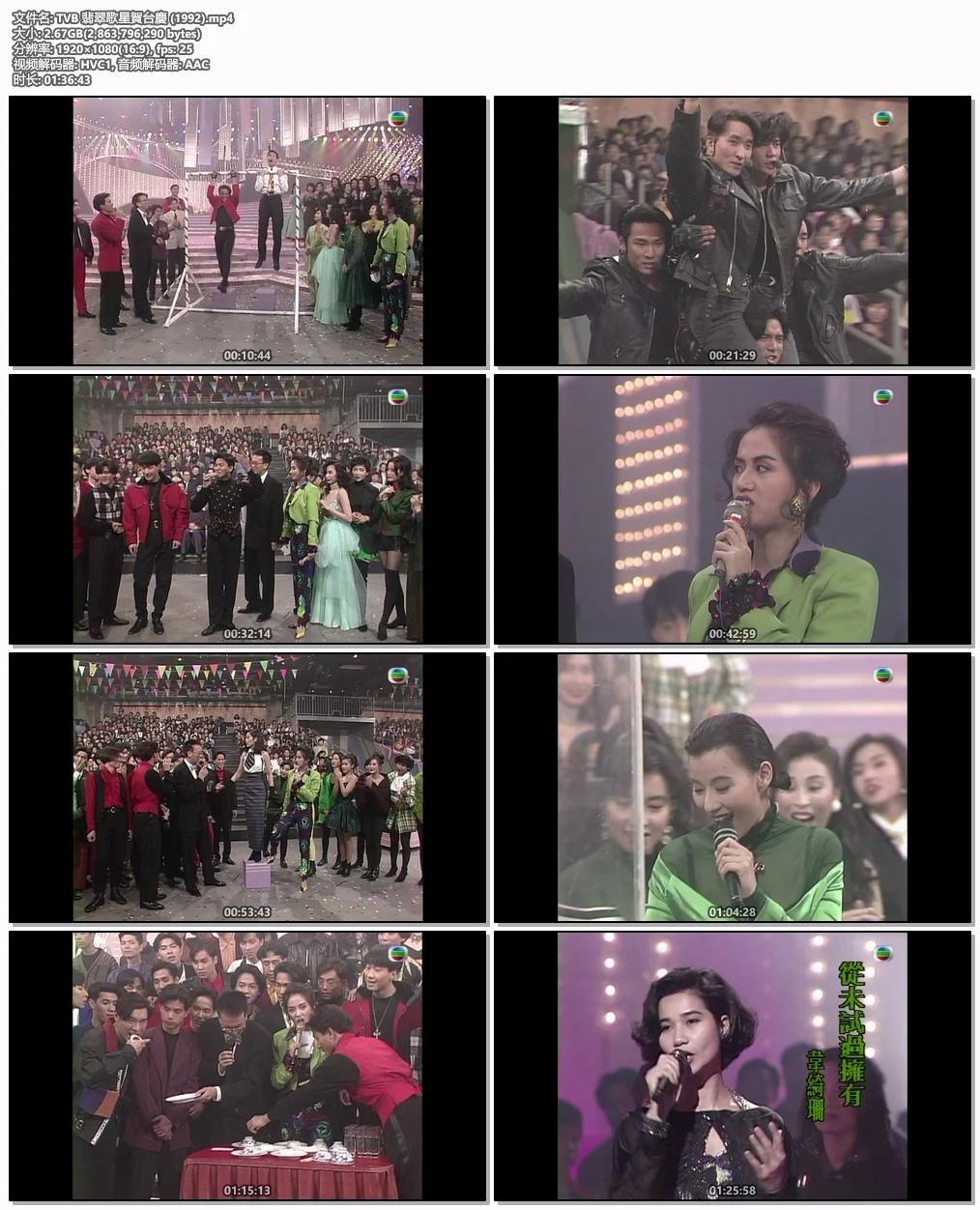 图片[5]-TVB 翡翠歌星贺台庆 1992 [粤语无字幕] 1080P [WEB-DL MP4 2.67GB]-蓝光演唱会资源网