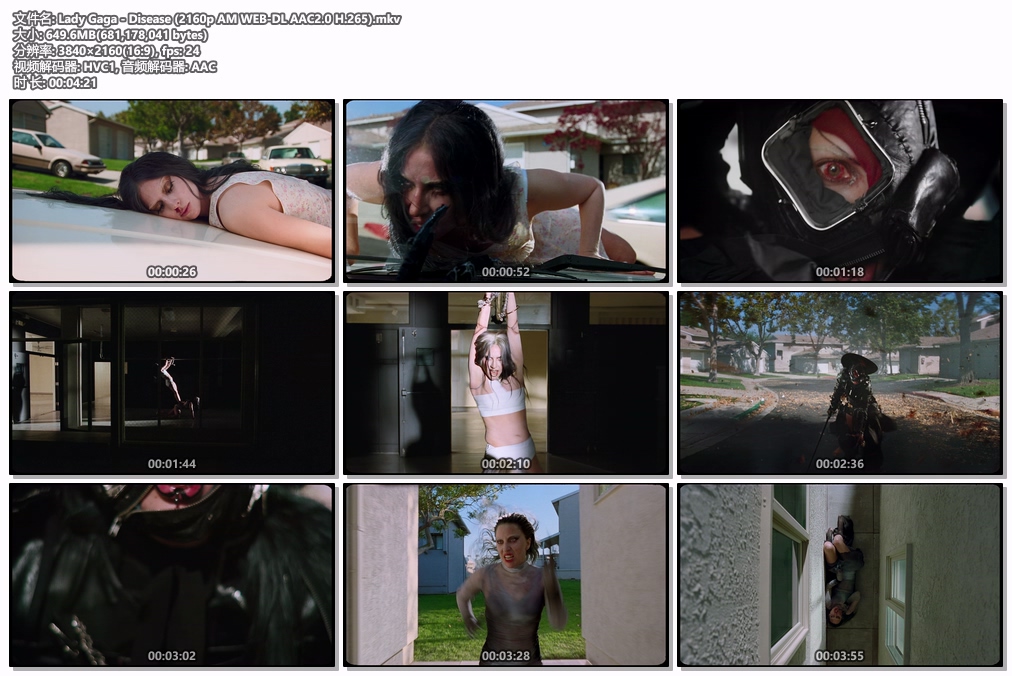 图片[2]-女神卡卡 Lady Gaga – Disease [外挂字幕 中英双字] 2160P 4K [WEB-DL MKV 649.4MB]-蓝光演唱会资源网