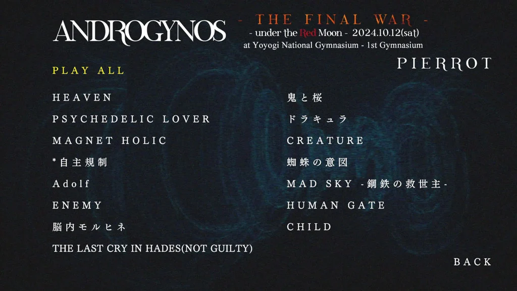 图片[3]-PIERROT X DIR EN GREY – ANDROGYNOS – THE FINAL WAR – 2025 [BDISO 3BD 95GB]-蓝光演唱会资源网