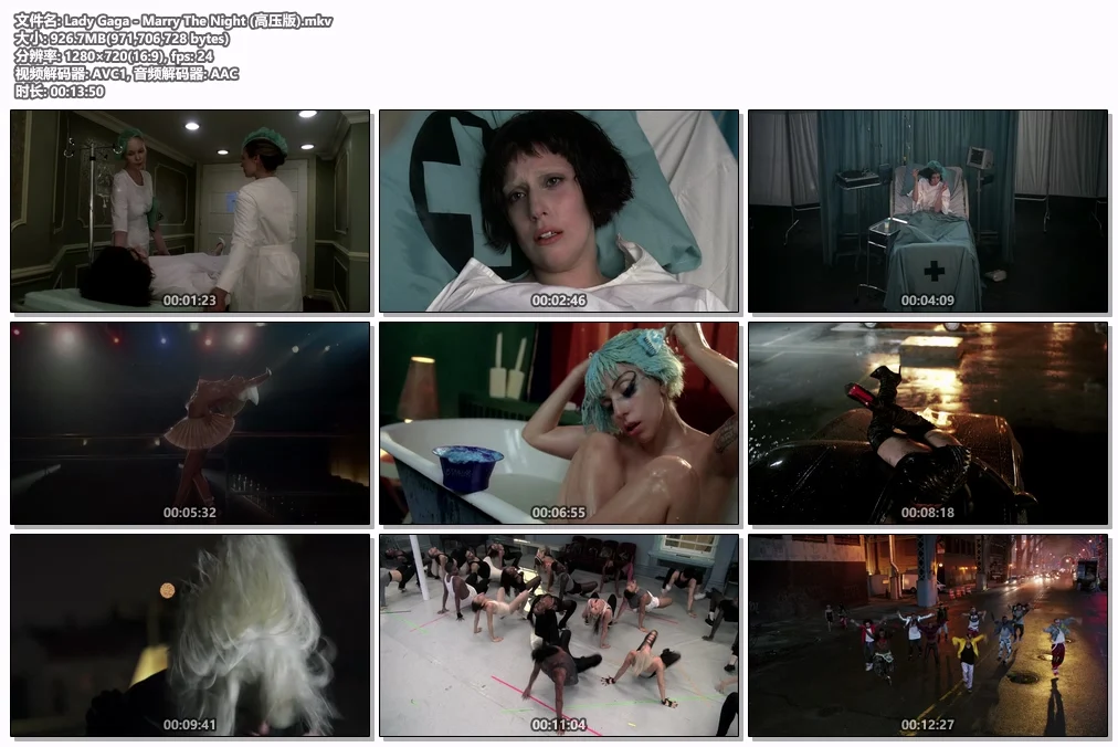 图片[2]-女神卡卡 Lady Gaga – Marry The Night [高压版] 720P [WEB-DL MKV 926.7MB]-蓝光演唱会资源网