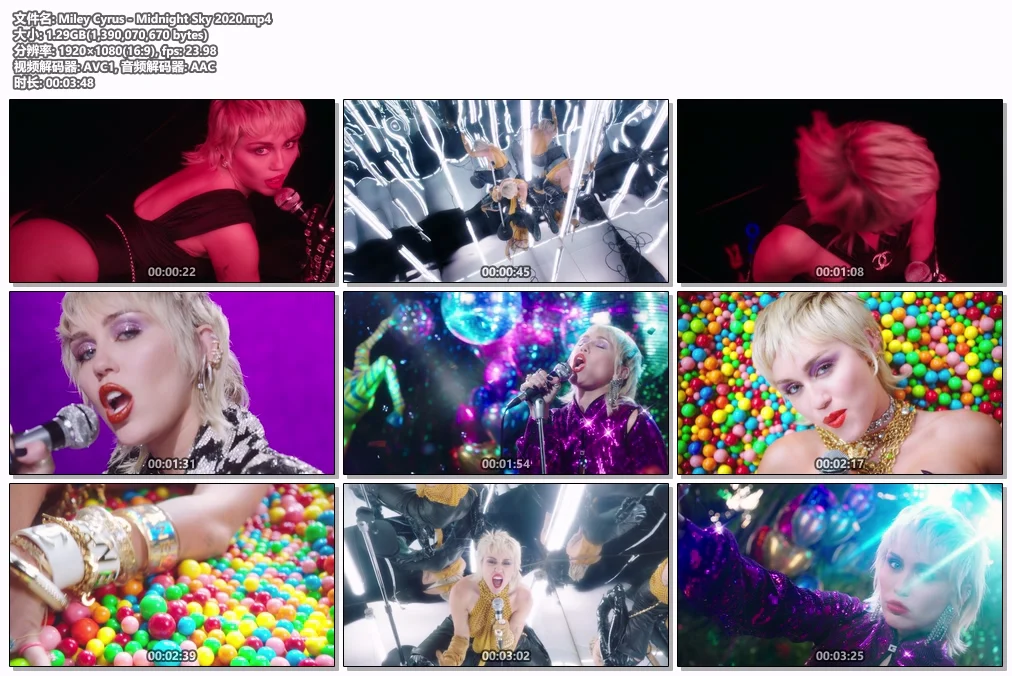 图片[2]-Miley Cyrus – Midnight Sky 2020 1080P [Bugs MP4 1.29GB]-蓝光演唱会资源网