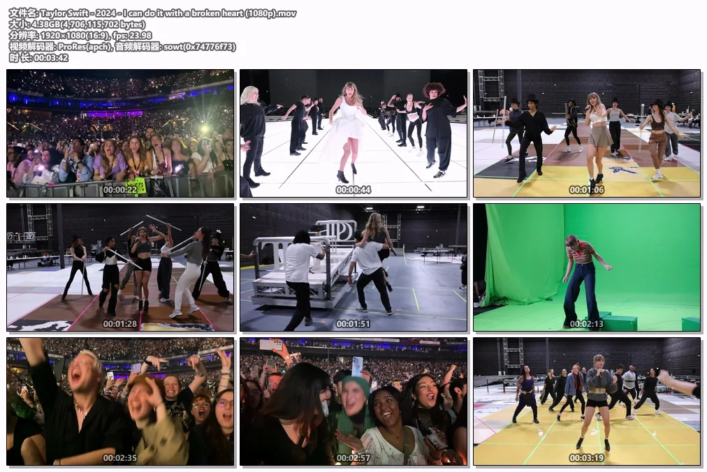 图片[2]-Taylor Swift – I can do it with a broken heart 2024 1080P [ProRes MOV 4.38GB]-蓝光演唱会资源网