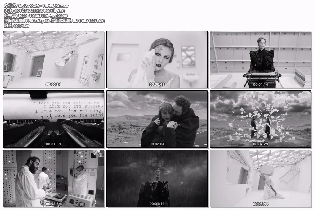 图片[2]-泰勒·斯威夫特 Taylor Swift – Fortnight 1080P [ProRes MOV 4.82GB]-蓝光演唱会资源网