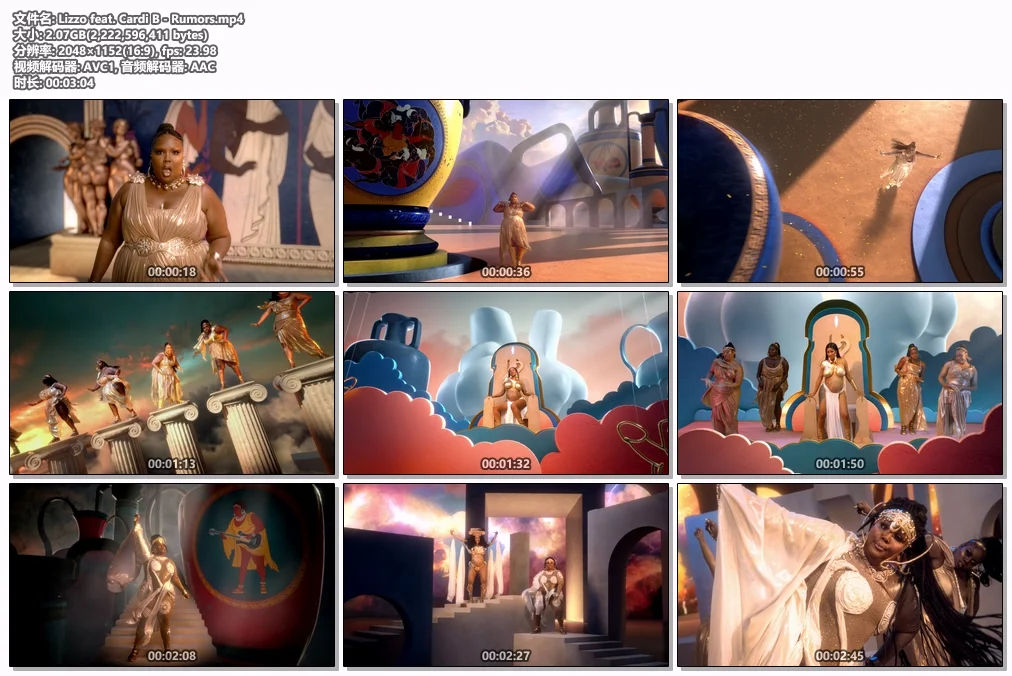 图片[2]-Lizzo feat. Cardi B – Rumors 1080P [Master MP4 2.07GB]-蓝光演唱会资源网