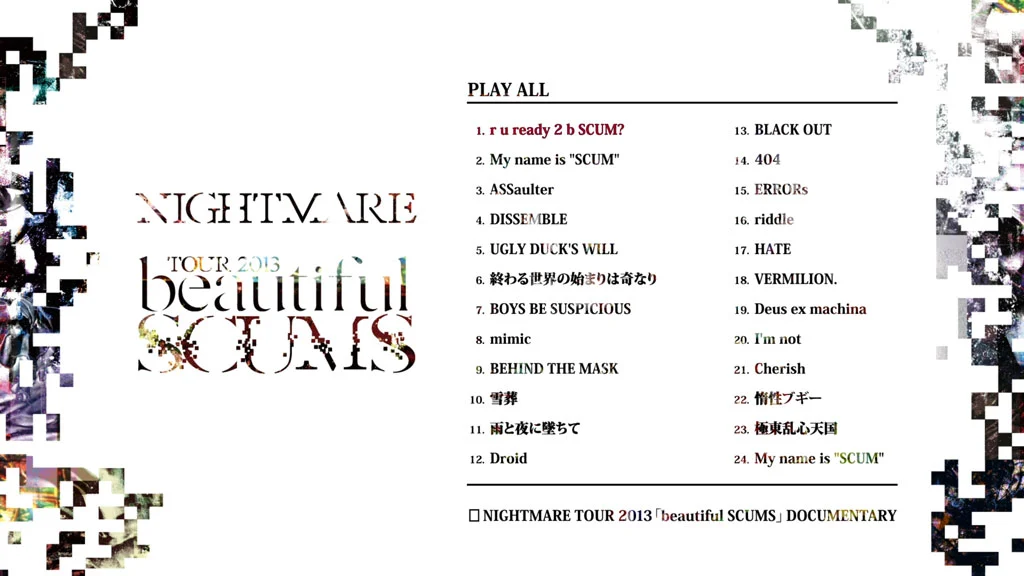 图片[2]-NIGHTMARE – NIGHTMARE TOUR 2013 beautiful SCUMS CD+BD [BDISO 38.6GB]-蓝光演唱会资源网