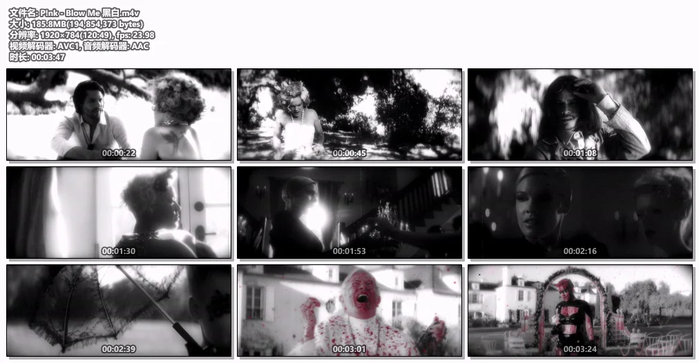 图片[3]-P!nk – Blow Me (官方黑白和彩色版本) [WEB-DL M4V 375MB]-蓝光演唱会资源网