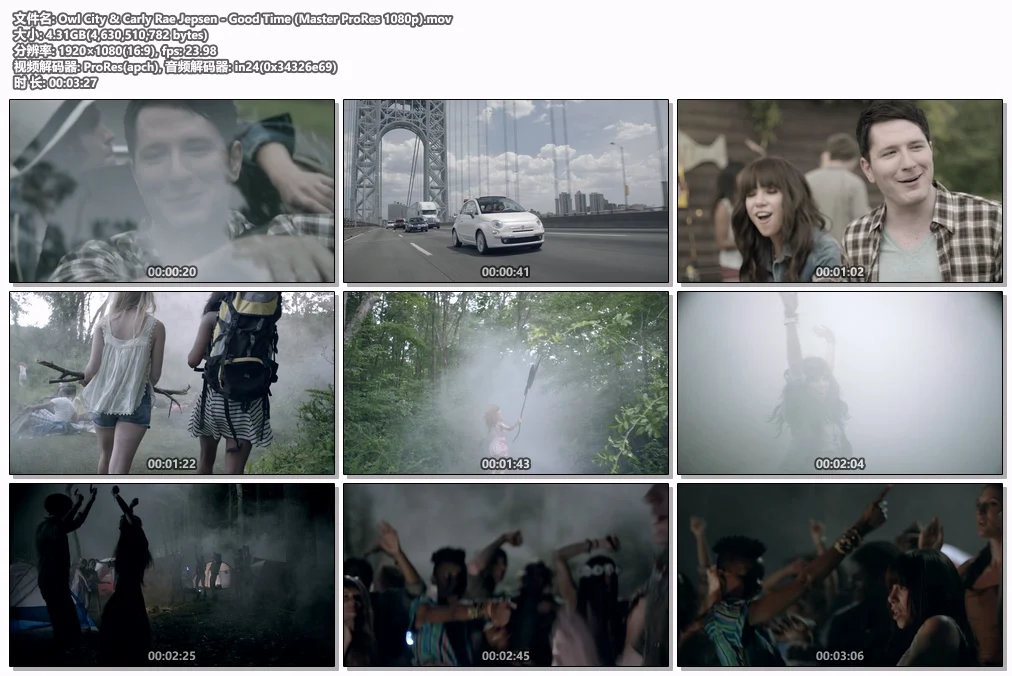 图片[2]-Owl City & Carly Rae Jepsen – Good Time 1080P [ProRes MOV 4.31GB]-蓝光演唱会资源网