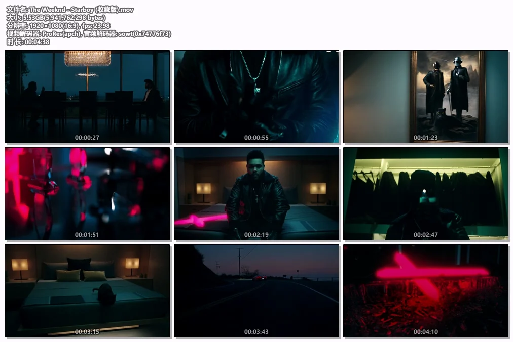 图片[2]-威肯 The Weeknd – Starboy 1080P [ProRes MOV 5.53GB]-蓝光演唱会资源网