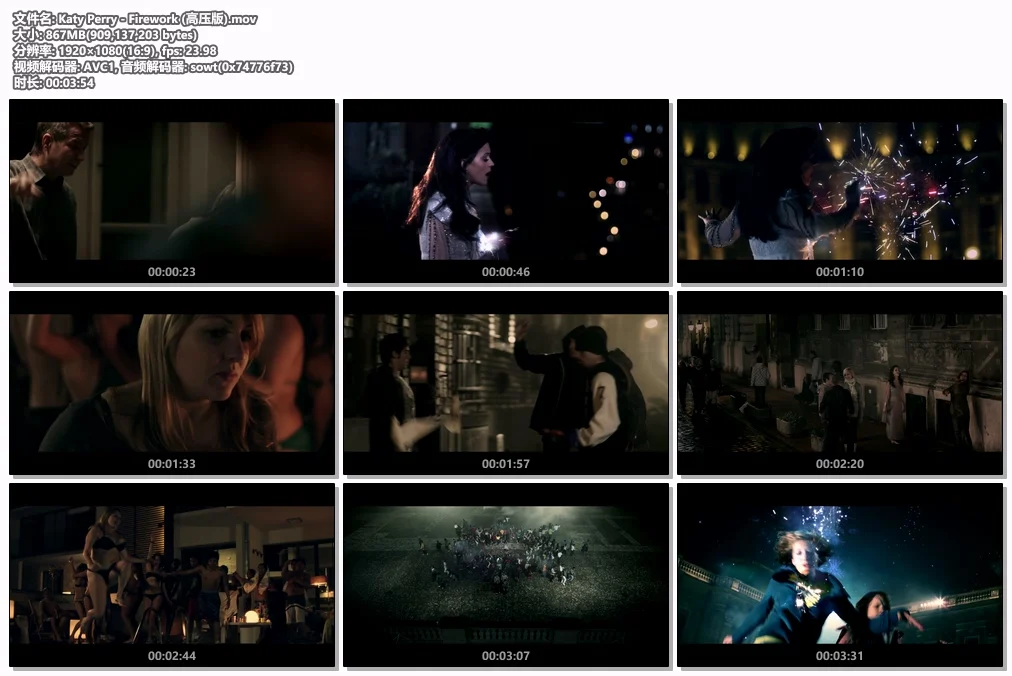 图片[2]-凯蒂·佩芮 Katy Perry – Firework 1080P [Master MOV 867MB]-蓝光演唱会资源网