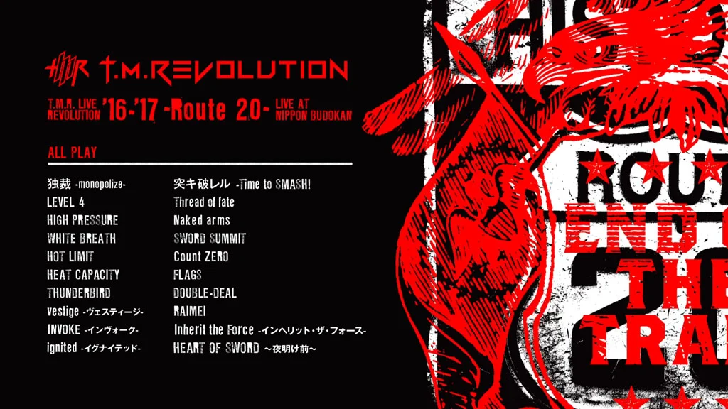图片[2]-T.M.Revolution – T.M.R. LIVE REVOLUTION\’16-\’17 -Route 20- LIVE AT NIPPON BUDOKAN 2017 [BDMV 39.3GB]-蓝光演唱会资源网